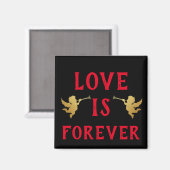 Liebe ist Forever Magnet (Vorderseite/Rückseite)