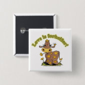 Liebe ist ForHEIFER Button (Vorne & Hinten)