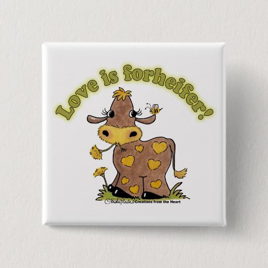 Liebe ist ForHEIFER Button (Vorderseite)