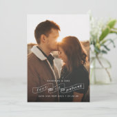 Liebe ist Foto des Patienten Ändern des Datums Ank Save The Date (Stehend Vorderseite)