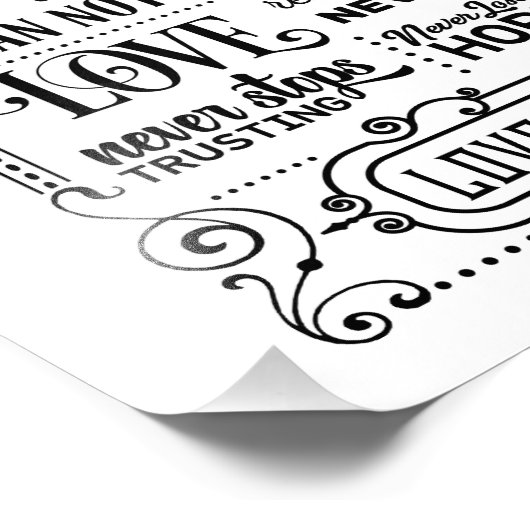 Liebe ist ... fotodruck (Ecke)