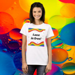 Liebe ist frei: Rainbow Pride T-Shirt