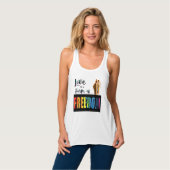 Liebe ist Freiheit Tank Top (Vorderseite Vollansicht)