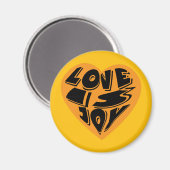 Liebe ist Freude Magnet (Vorderseite/Rückseite)
