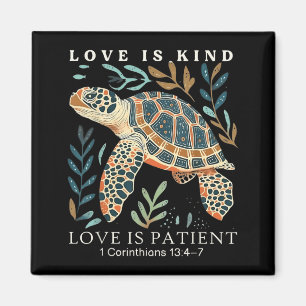 Liebe ist freundlich Liebe ist geduldig 1. Korinth Magnet