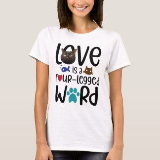 Liebe ist...Fügen Sie dem Foto Ihrer Katze hinzu T-Shirt