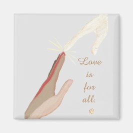 Liebe ist für alle spirituellen Universellen Handm Magnet