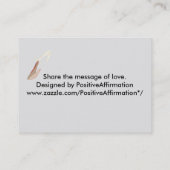 Liebe ist für alle spirituellen Universellen Hands Visitenkarte (Rückseite)