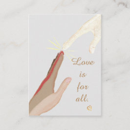 Liebe ist für alle spirituellen Universellen Hands Visitenkarte