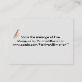 Liebe ist für alle spirituellen Universellen Hands Visitenkarte (Rückseite)