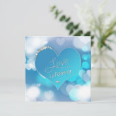 Liebe ist für immer - Einladung zur Hochzeitfeier (Stehend Vorderseite)