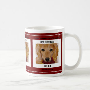 Liebe ist für immer golden kaffeetasse
