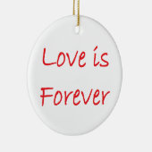 Liebe ist für immer keramik ornament (Rechts)