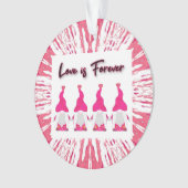 Liebe ist für immer ornament (Vorderseite)