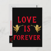 Liebe ist für immer Postkarte (Vorne/Hinten)