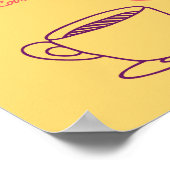 Liebe ist für mich eine Tasse Kaffee Poster (Ecke)