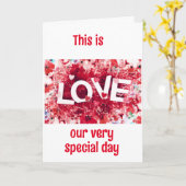 LIEBE IST FÜR UNS EIN *SEHR VERBREITETES THEMA*! KARTE (Gelbe Blume)