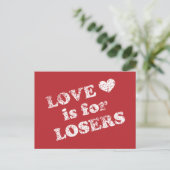 Liebe ist für Verlierer Postkarte (Stehend Vorderseite)