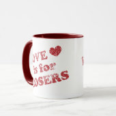 Liebe ist für Verlierer Tasse (Vorderseite Links)
