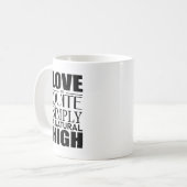 Liebe ist ganz einfach ein natürliches High Kaffeetasse (Vorderseite Links)