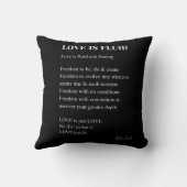 Liebe ist Gedicht Kissen (Rückseite)