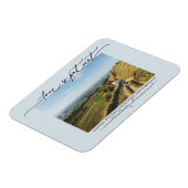 Liebe ist Geduld Hochzeit Speichern Sie das Datum  Magnet (Linke Seite)