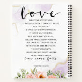 Liebe ist geduldig, 1 Korinther 13:4-8 Notizblock (Rückseite)