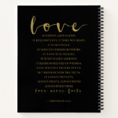 Liebe ist geduldig, 1 Korinther 13:4-8 Notizblock (Rückseite)