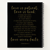 Liebe ist geduldig, 1 Korinther 13:4-8 Notizblock (Rückseite)