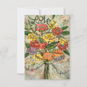 Liebe ist geduldig, 1 korinthische Gebetskarte