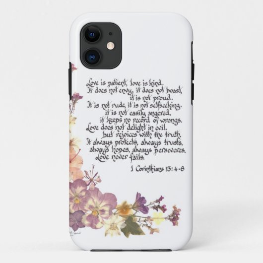 Liebe ist geduldig Case-Mate iPhone hülle (Rückseite)