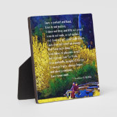 Liebe ist geduldig: ein Paar im Park Fotoplatte (Vorderseite)