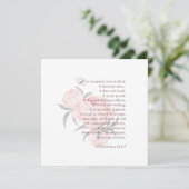 Liebe ist geduldig - Einladung zur Hochzeit (Stehend Vorderseite)