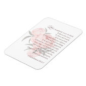 Liebe ist geduldig - Heiratsmagnete mit Schrift Magnet (Linke Seite)