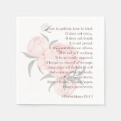 Liebe ist geduldig - Hochzeit von Neapel mit Schri Serviette (Vorderseite)