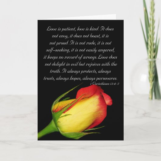 Liebe ist… geduldig karte (Vorderseite)