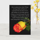 Liebe ist… geduldig karte (Gelbe Blume)
