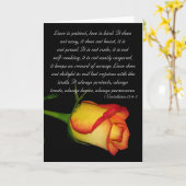 Liebe ist… geduldig karte (Gelbe Blume)