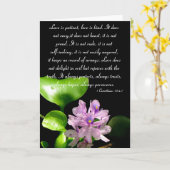 Liebe ist geduldig... karte (Gelbe Blume)