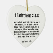 Liebe ist geduldig keramik ornament (Rechts)