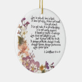 Liebe ist geduldig keramikornament (Rechts)