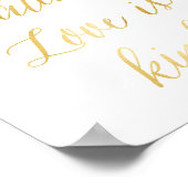 Liebe ist geduldig, Liebe ist Art Print Poster (Ecke)