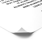 Liebe ist geduldig, Liebe ist freundlich, 1 Korint Fotodruck (Ecke)