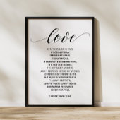 Liebe ist geduldig, Liebe ist freundlich, 1 Korint Fotodruck