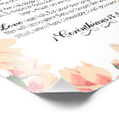 Liebe ist geduldig, Liebe ist freundlich,1 Korinth Fotodruck (Ecke)