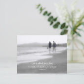 Liebe ist geduldig Liebe ist freundlich Cor 13:4 B Postkarte (Stehend Vorderseite)