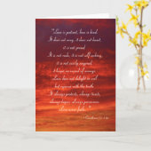 Liebe ist geduldig, Liebe ist freundlich Karte (Gelbe Blume)