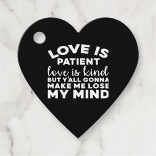 Liebe ist geduldig Liebe ist freundlich Lustige ch Geschenkanhänger