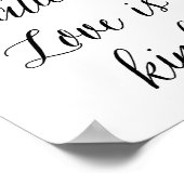 Liebe ist geduldig, Liebe ist freundlich - Poster (Ecke)