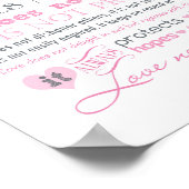 Liebe ist geduldig, Liebe ist gütig - 1 Korinther Poster (Ecke)